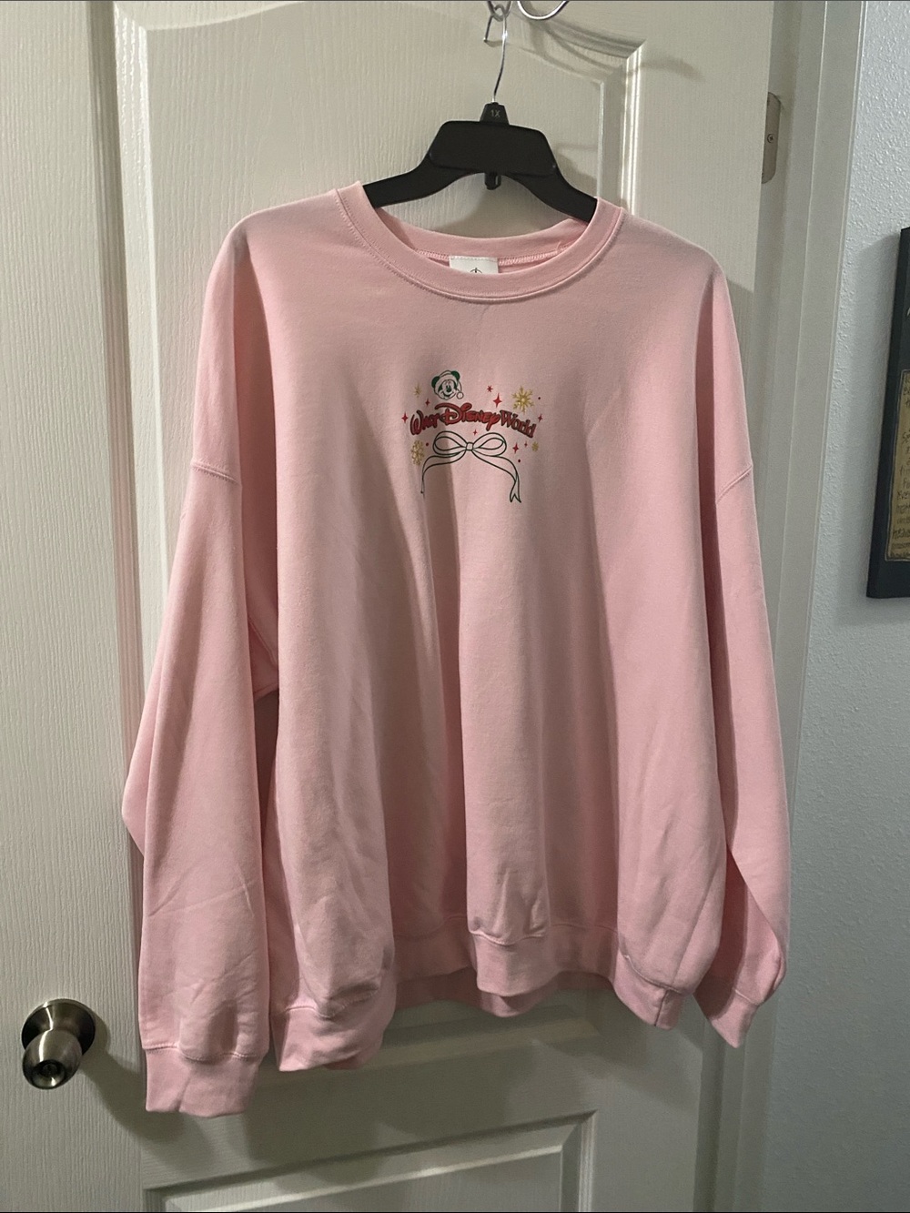 Disney Light Pink Pullover Sweatshirt